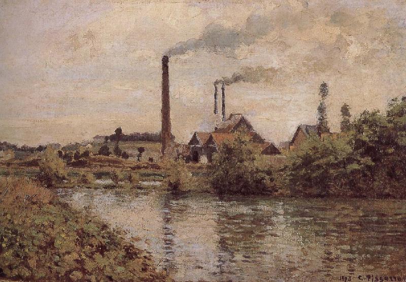 Camille Pissarro Metaponto factory Schwarz china oil painting image